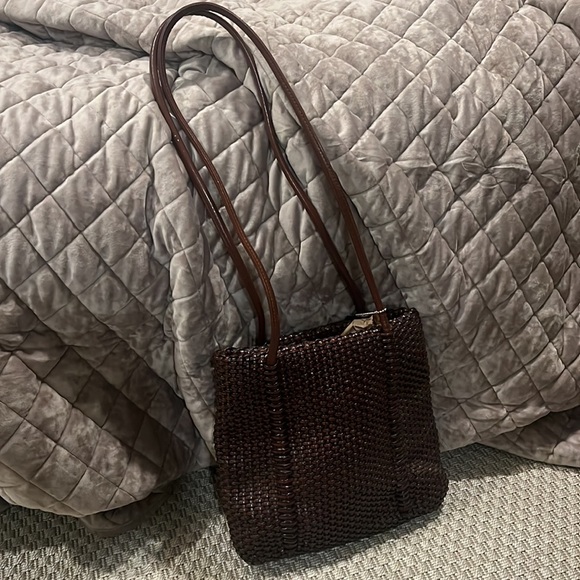 Brown Woven Shoulder Bag - Picture 3 of 5